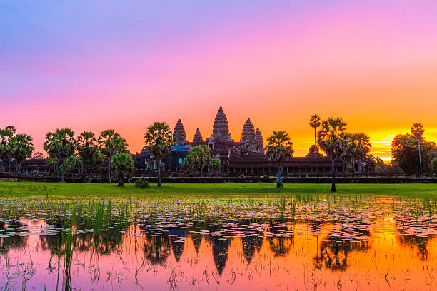 Angkor Wat before sunrice, Cambodia.