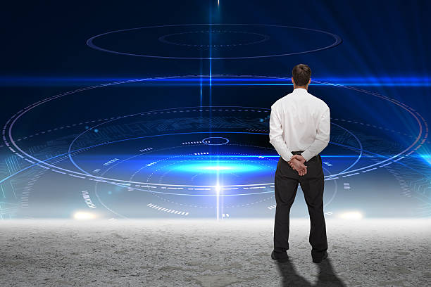 istock Composite image of businessman turning his back to camera 529726001