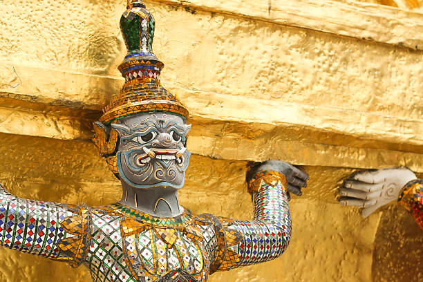 istock giant guarding an temple in Thailand 529727411