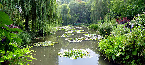 Claude Monet's gardens in Giverny, France A beautiful Claude Monet's gardens in Giverny, France foundation claude monet photos stock pictures, royalty-free photos & images