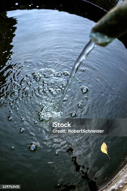 Water Jet Into A Fountain Stock Photo - Download Image Now - Autumn, Blister, Close-up