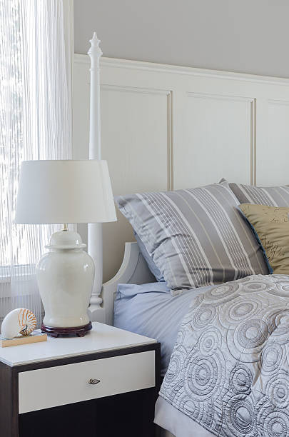 istock pillows on king size bed in bedroom at home 529743695