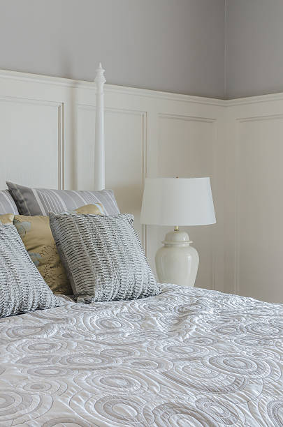 istock pillows on king size bed in bedroom 529743697
