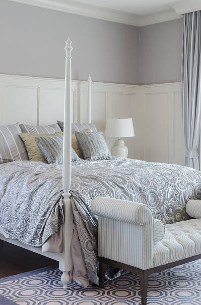 istock pillows on king size bed in luxury bedroom at home 529743699