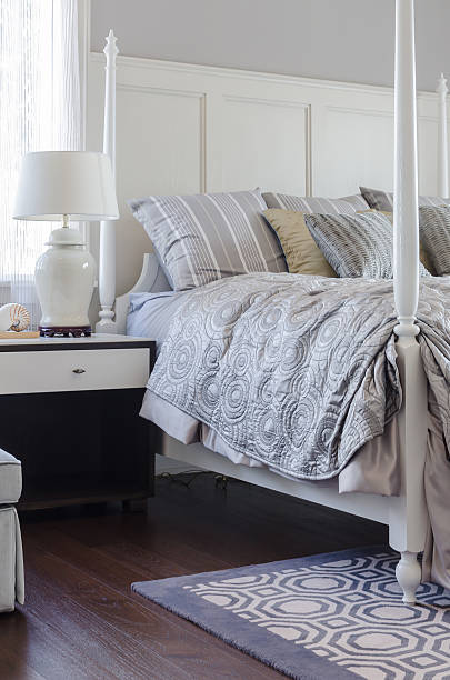 istock pillows on king size bed in luxury bedroom 529743701