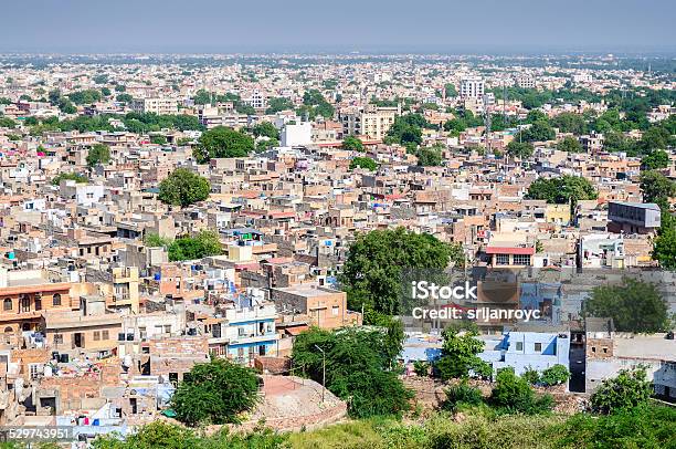 Jodhpur The Blue City As Seen From Jaswant Thada Stock Photo - Download Image Now - Arts Culture and Entertainment, Awe, Cityscape