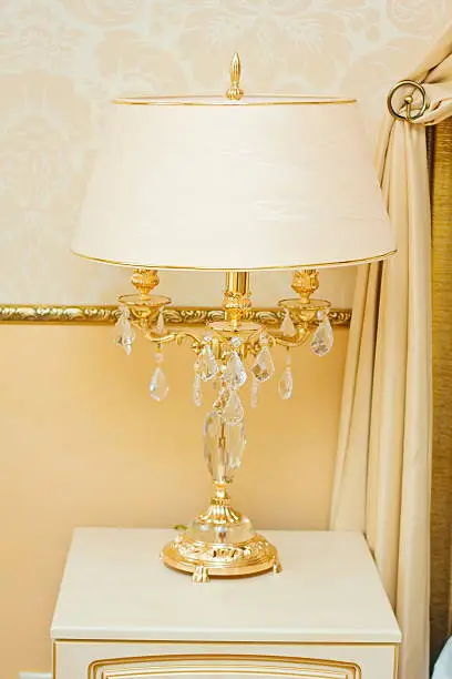 beautiful glass table lamp