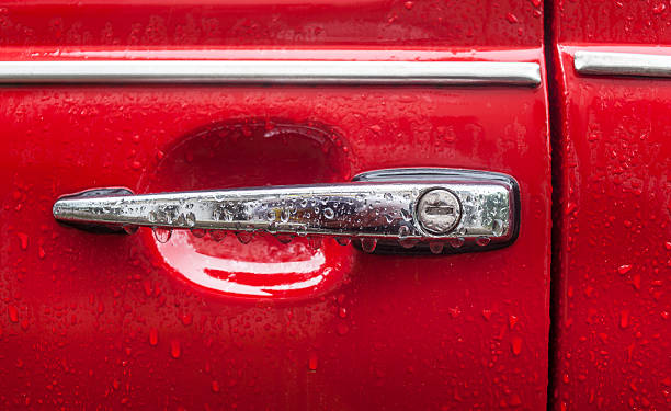 istock Wet Car Door 529746315