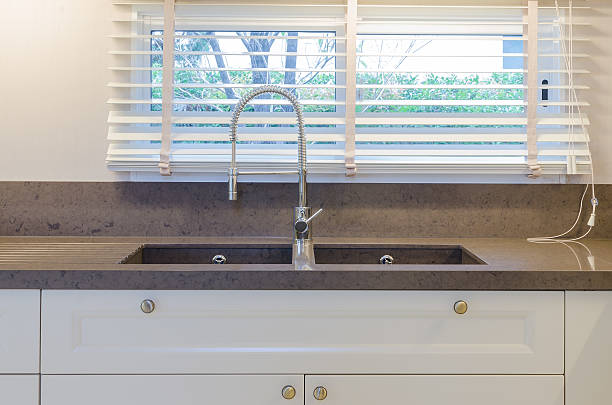 istock Water tap and sink in kitchen at home 529746943