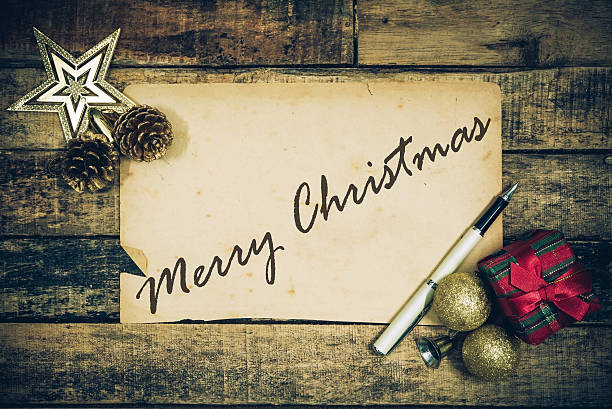 istock Sheet of paper with Christmas present 529746987