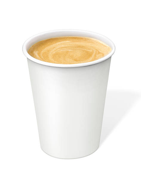 istock cream Coffee in disposable cup with clipping path 529747635