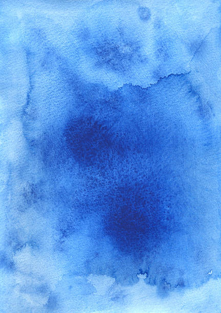 ilustraciones, imágenes clip art, dibujos animados e iconos de stock de acuarela fondo azul - watercolor painting backgrounds abstract textured effect
