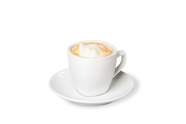 istock Coffee with ice cream in a white cup 529748269