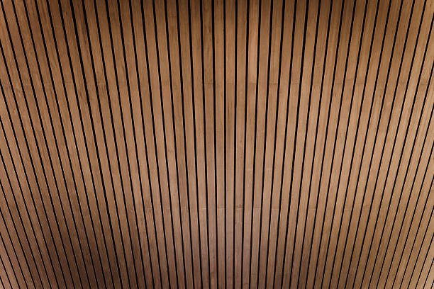Wood ceiling background. stock photo
