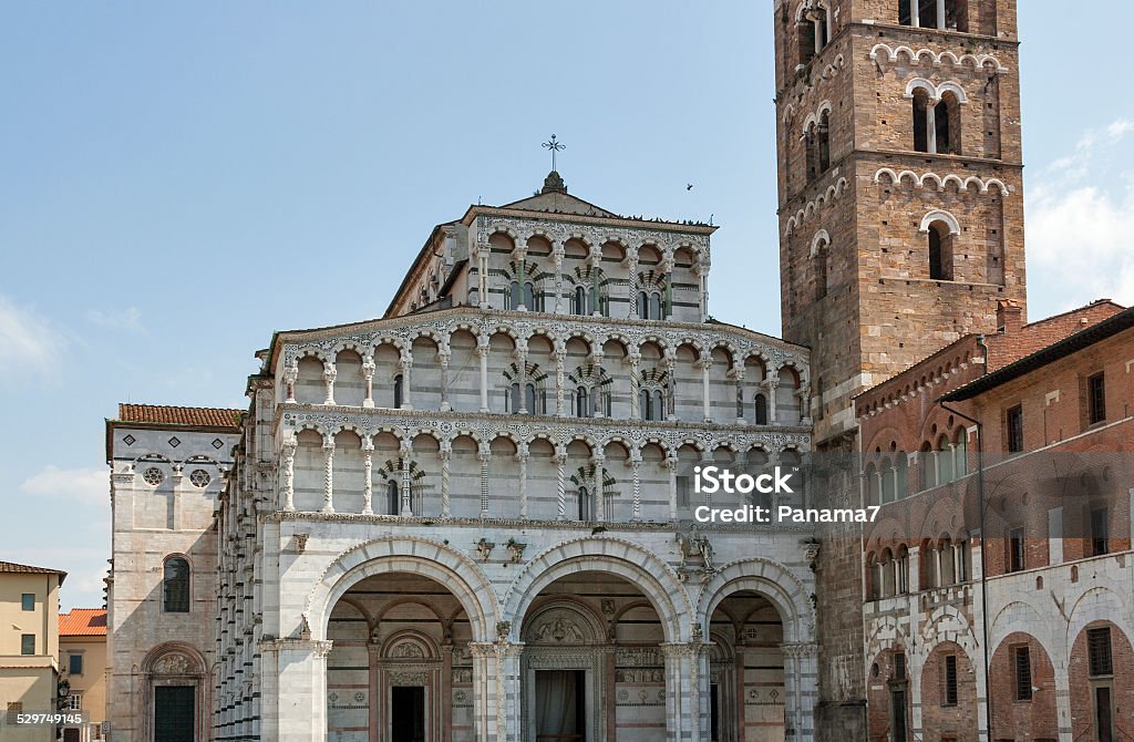 Cathedral of San Martino in Lucca, Italy Cathedral of San Martino in Lucca, Tuscany, Italy Ancient Stock Photo