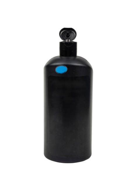 istock Black Shower gel bottle 529768305