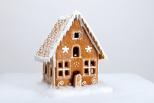 Christmas stollen sweets and pastry with gingerbread and chocolate in rustic kitchen home