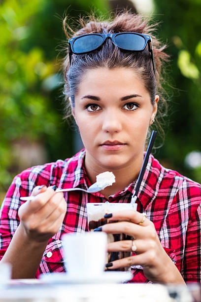 istock Girl in a cafe 529769659
