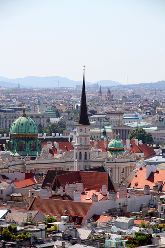 The city of Vienna, as seen from the turrets of Stephansdom