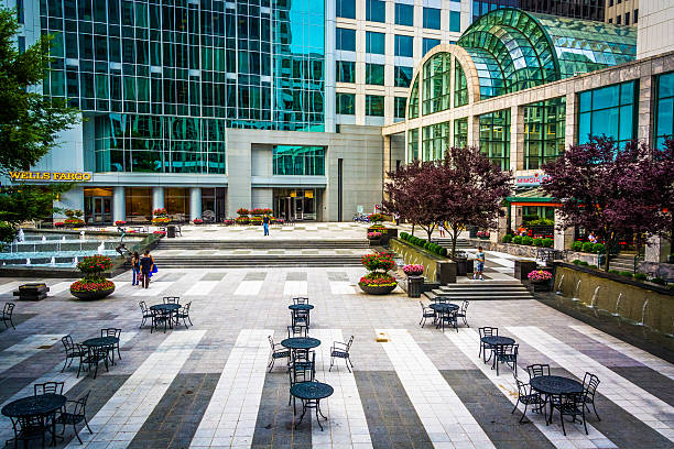 istock Courtyard in downtown Charlotte, North Carolina. 529770777