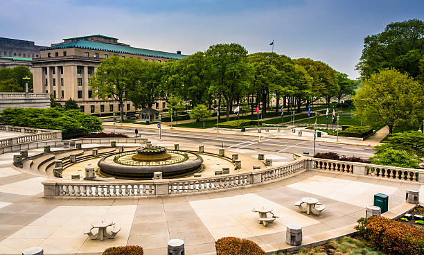 istock Courtyard and buildings in the Capitol Complex, Harrisburg, Penn 529770783