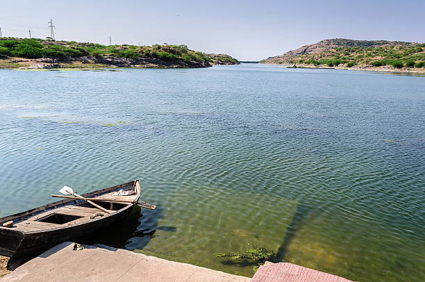 istock Boat with oars by Kailana Lake, Jodhpur 529771933