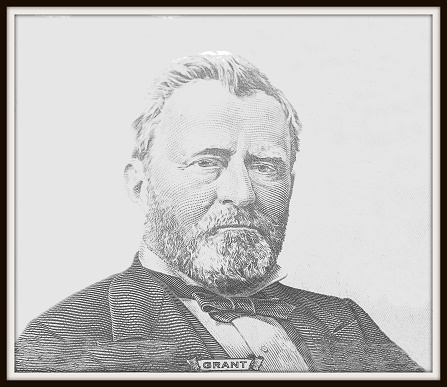 Portrait of former U.S. president Ulysses S. Grant 