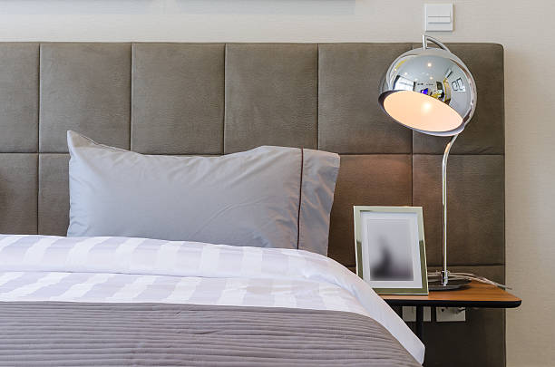 istock grey pillow on bed in bedroom at home 529774137