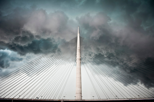 Big dramatic sky over bridge (Click for more)