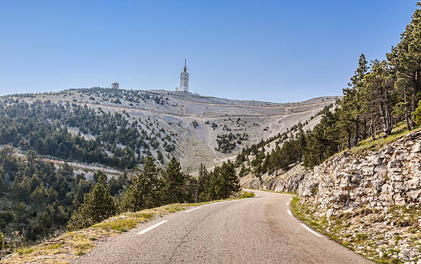 Camino al monte Ventoux - foto de stock