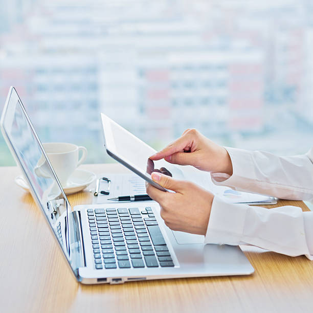 istock Businesswoman's desk 529800479
