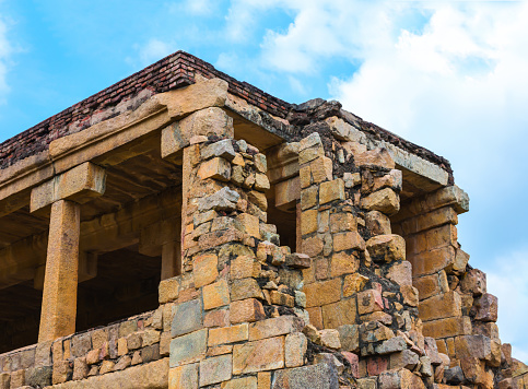 Parte de la gran arquitectura antigua Gangaikonda Cholapuram Temple photo