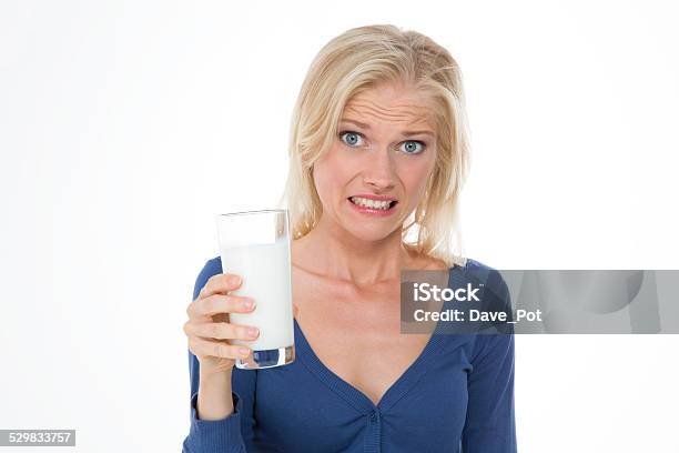 Beautiful Girl Makes Grimace On Closeup Stock Photo - Download Image Now - Lactose Fermentation, Prejudice, Adult