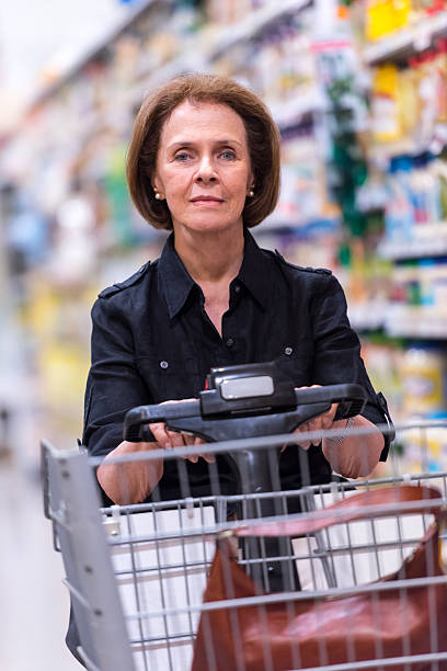istock Senior Shopping at the supermarket 529834539