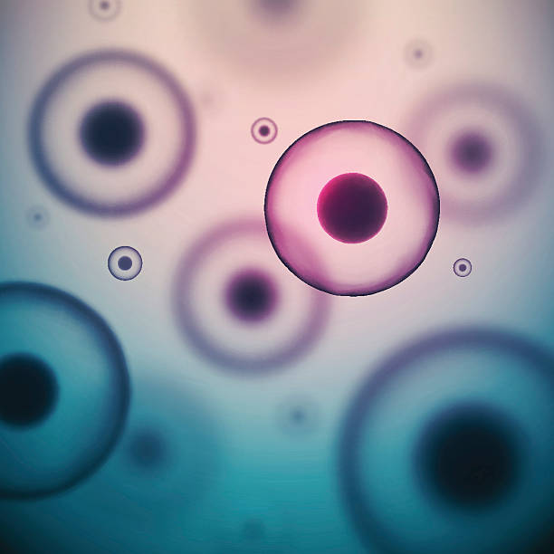 Science Background Science background with cells. Illustration contains transparency and blending effects, eps 10 human cell illustrations stock illustrations