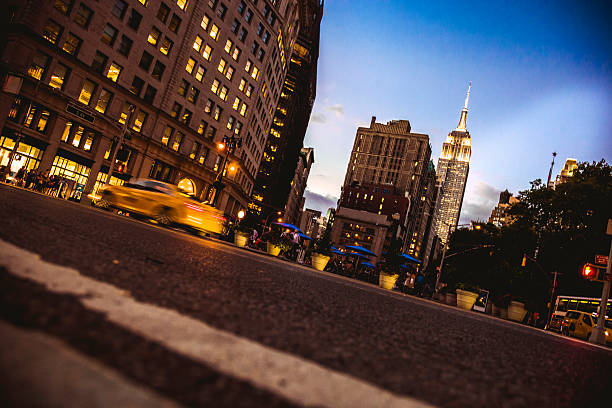 istock Blurred cars in New York 529834679