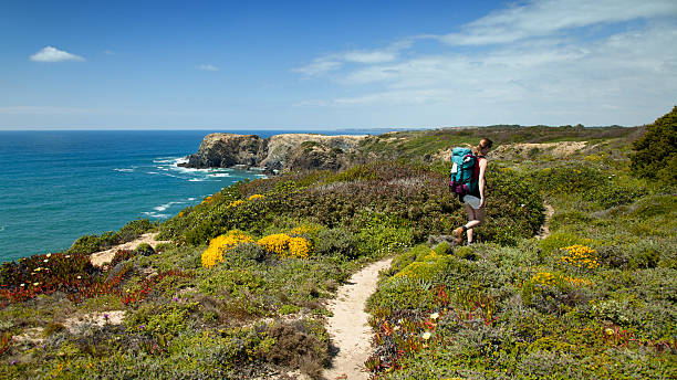 hiker on hiking trail