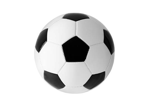 istock Soccer ball black and white 529836301
