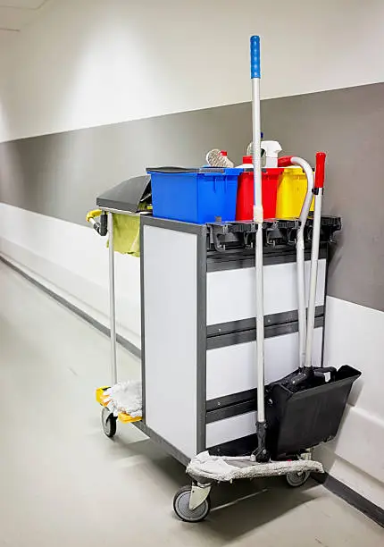 Photo of cleaning trolley - service cart