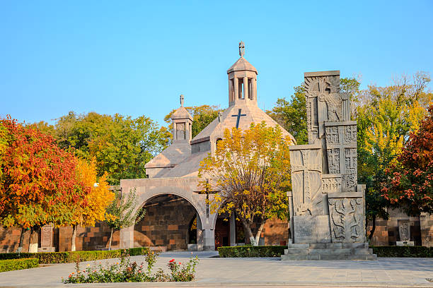 istock Baptisterium at Etchmiadzin Cathedral in Armenia 529838465