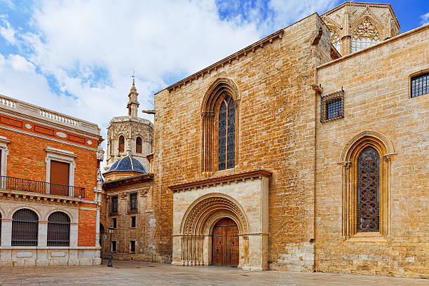 istock Valencia  cathedral temple in old town. 529841467