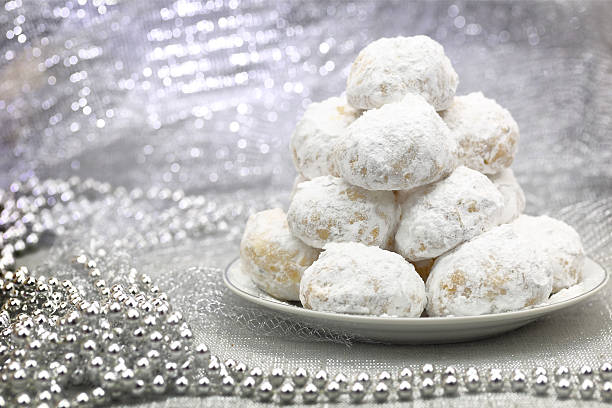 istock Traditional Christmas cookies with powdered sugar 529870821