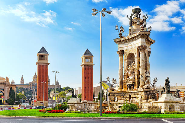 View in Barcelona on Placa De Espanya.