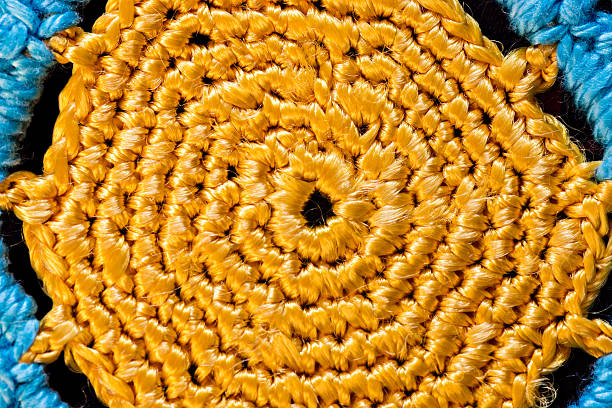 abstract background crocheted stock photo