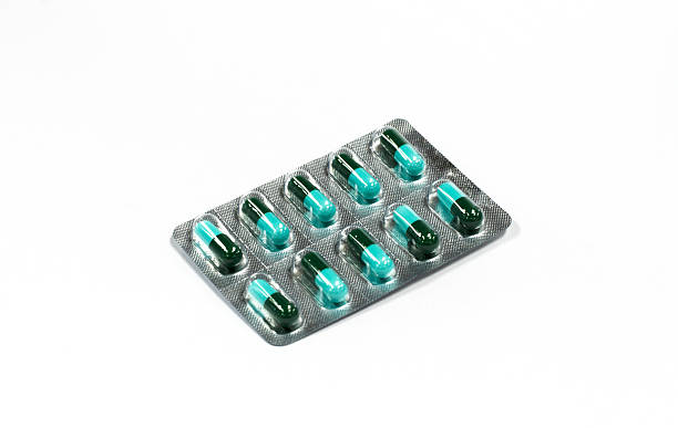 Medicine capsule tab Isolaed stock photo