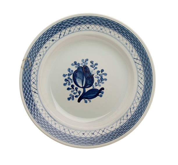 istock glued old porcelain plate 529872969