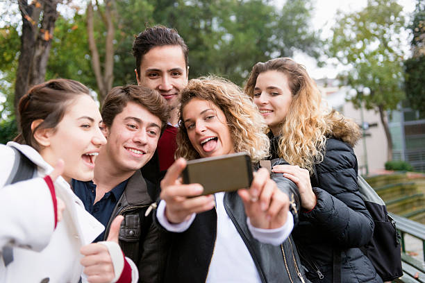 istock Students Taking Selfie with Smart Phone, Break, Istanbul, Turkey 529874309