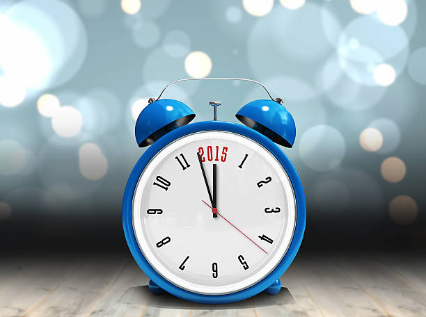 istock Composite image of 2015 in blue alarm clock 529898901