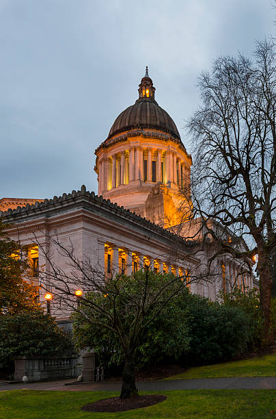 워싱턴 주 수도주 - washington state capitol building 뉴스 사진 이미지