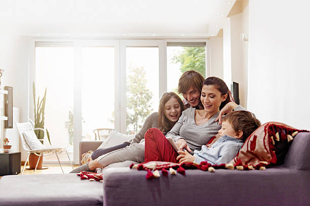 Turkish family taking selfie Turkish family taking selfie comfortable stock pictures, royalty-free photos & images